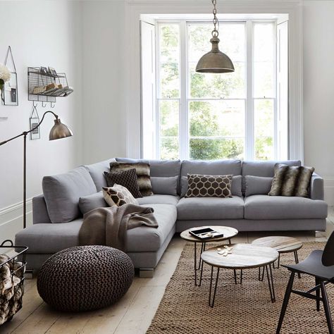 Corner Sofa Small Living Room, Corner Sofa Living Room, Sofas Living Room, Living Room Furniture Layout, Living Room Corner, Cosy Living Room, Corner Sofas, Barker And Stonehouse, Living Room Sets Furniture