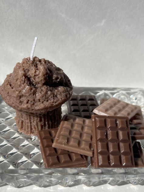 mini muffin and chocolate set small business owner shop candlesmadebyiris on Etsy Chocolate Muffins, Mini Muffins, Bar Set, Handmade Candles, Chocolate Bar, Wax Melts, Selling On Etsy, Etsy App, Sell On Etsy