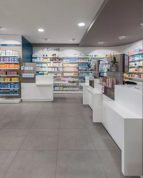 Pharmacy Layout, Pharmacy Decoration, Pharmacy Ideas, Pharmacy Interior, Pharmacy Decor, Pharmacy Store, Interior Shop, Pharmacy Design, Kiosk Design