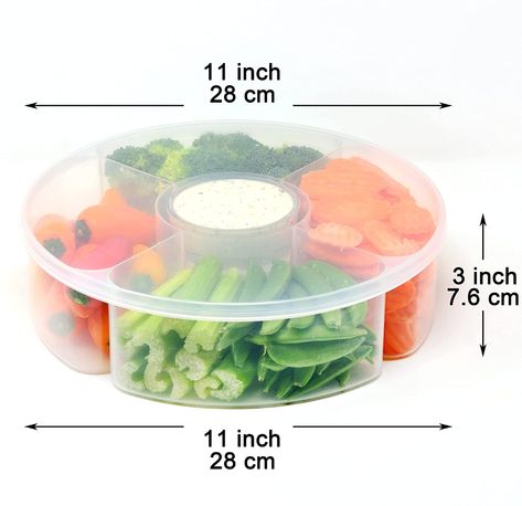 Amazon.com: Youngever Plastic Food Platter, 5 Compartment Food Serving Container, Candy and Nut Serving Container, Appetizer Serving Tray with Lid : Home & Kitchen Sugar Container, Vegetable Tray, Bread Storage, Snack Storage, Food Serving Trays, Bedroom Decor Cozy, Veggie Tray, Snack Box, Juice Bottles