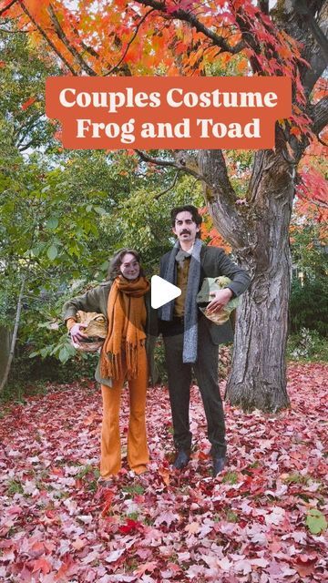 Kaylee Kotkins on Instagram: "Sound on 🔉 trust me… here is a cute couples costume idea! 
Frog and Toad books are so sweet and cozy. 

Frog said, “I wrote ‘Dear Toad, I am glad that you are my best friend.

Your best friend, Frog.’

“Oh, said Toad, “that makes a very good letter.

@ericstalkermusic 🐸
@thedukeofnorfolk 📸

🎃✨🐸🌈✨

#halloween #halloweencostume #diycostume #cosplay #frogandtoad #halloweenideas #couplescostume #cute #costumeideas #papermache #maskmaker #pdxartist" Toad Halloween Costume Women, Frog And Toad Outfit, Frog And Toad Cosplay, Frog And Toad Costume, Toad Cosplay, The Adventures Of Ichabod And Mr. Toad, Frog And Toad Are Friends, Costume Couple, Toad Costume