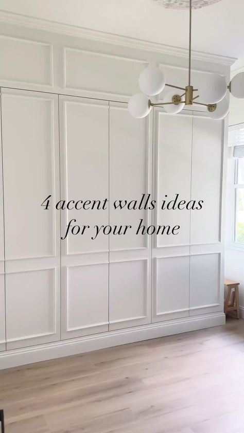 Great video by @caroldemaurohome on the differences in accent walls! 💕 | ClockCanvas | Neumel Cropp · Faxyvion Board And Batten Wainscoting Ideas, Board And Batten Wall With Tv, Living Room Board And Batten Accent Wall, Modern Wainscoting Ideas Living Room, Wall Batten Ideas, Living Room Wainscoting Ideas, Grid Accent Wall, Accent Walls Ideas, Wall Trims