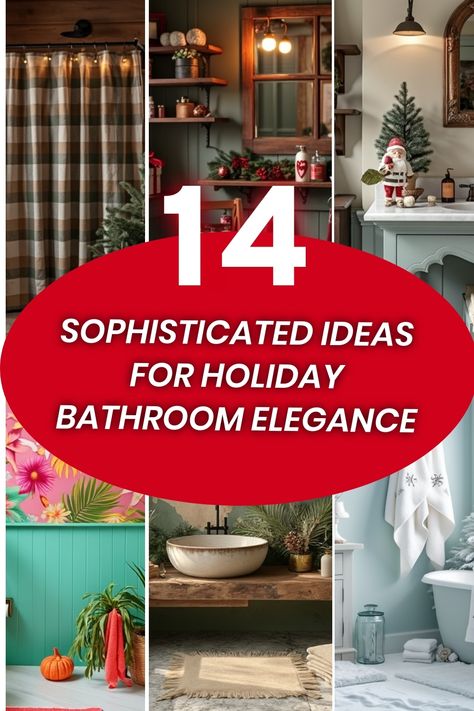 Transform your bathroom into a festive sanctuary this holiday season! From cozy plaid shower curtains adorned with twinkling lights to elegant decor featuring miniature Christmas trees and charming holiday accents, I've gathered 14 sophisticated ideas that beautifully blend comfort and style. Let's create a warm and inviting atmosphere that will make this space feel just as magical as the rest of your home!