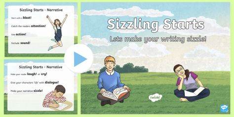 Story Openings, Starter Sentences, Sizzling Starts, Start A Story, Persuasive Text, Sentence Starters, Literacy Lessons, Writing Strategies, Good Sentences