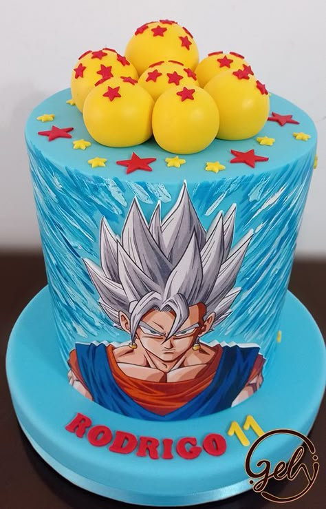 Dragonball Z Cake, Tiara Cake, Bday Party Kids, Anime Cake, Goku Super, Number Cakes, Pretty Birthday Cakes, Birthday Cake Kids, Creative Cakes