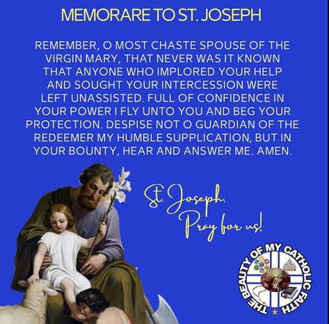 Prayer To St Joseph, Feast Of St Joseph, Divine Inspiration And Prayers, St Josephs Day, First Sunday Of Advent, Happy Feast, The Blessed Virgin Mary, Days And Months, Saint Joseph