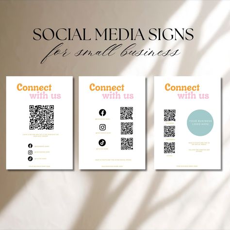 #Follow_Us_On_Social_Media #Facebook_Sign #Social_Media_Signs #Pop_Up_Event Newsletter Design Templates, Free Social Media Templates, Follow Us On Social Media, Small Business Signs, Canva Edit, Types Of Social Media, Media Kit Template, Social Templates, Social Media Signs