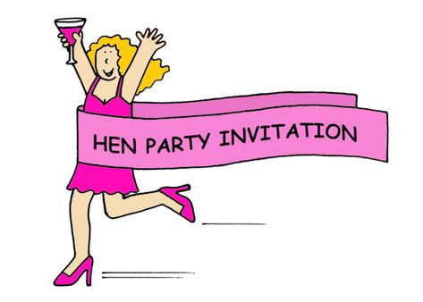 Night Cartoon, Lady In Pink, Hens Party Invitations, Party Cartoon, Bachelorette Party Invitation, Pink Cocktails, Fun Invitations, Cartoon Girls, Modern Card