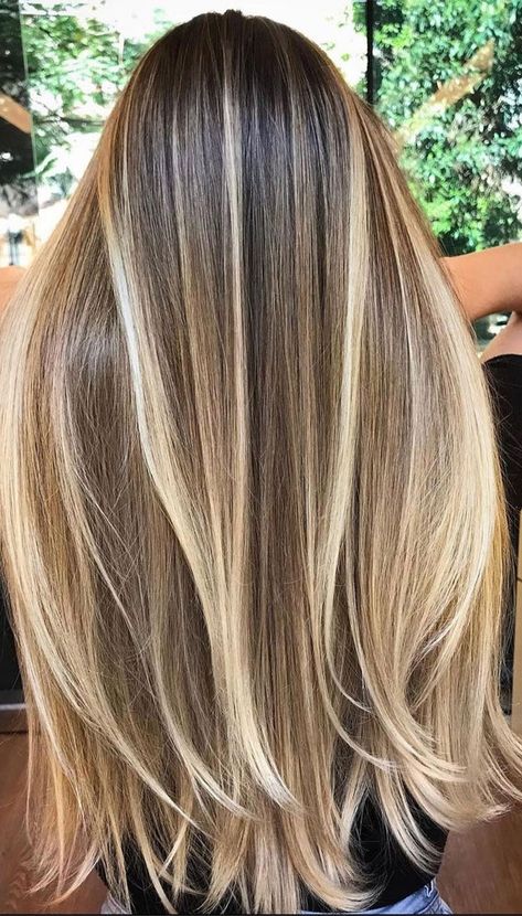 63 Charming hair colour ideas & hairstyles : Ombre Brown to blonde & Blonde highlights Trending Hair Highlights 2023, Blonde Styles, Cabelo Ombre Hair, 2022 Hairstyles, Brown Straight Hair, Summer Blonde Hair, Hair 2022, Kadeřnické Trendy, Brown Hair Inspo