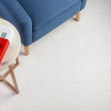 White Hexagon Tile Bathroom Floor, Terrazzo Bathroom Tiles, Porcelain Hexagon Tile, Kitchen Entry, Backsplash Wall, Matte Porcelain Tile, Decorative Wall Tiles, Shower Floor Tile, Terrazzo Tile