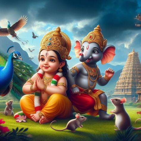 Baby Murugan, Baby Murugan Paintings, Bal Ganesh, गणेश जी, श्री गणेश, Photos Of Ganesha, Black Wallpapers Tumblr, Murugan Wallpapers, Black Wallpapers