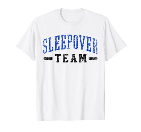 PRICES MAY VARY. Sleepover: Cool Team design is related to Overnight and Party! It also relates to Cute. Funny gift for Christmas or a birthday. Funny Sleepover Team present. We like the Sayings design a lot! It has to do with Crew, Squad and Funny! Also, Sleepovers as well. Lightweight, Classic fit, Double-needle sleeve and bottom hem Team Design, Birthday Funny, Gift For Christmas, Funny Gifts, Branded T Shirts, Fashion Branding, Birthday, Funny, Christmas