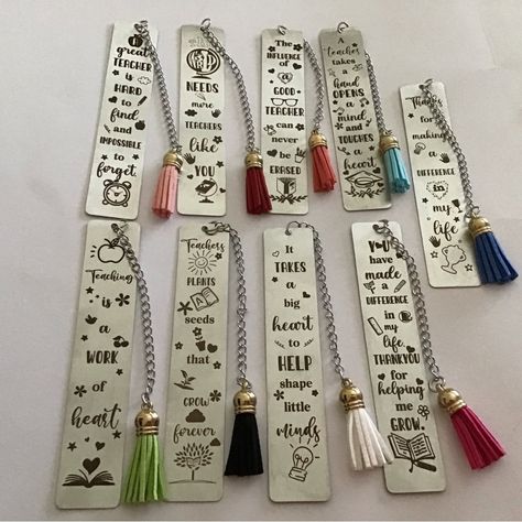 Please Use The Drop Down Menu To Choose With Saying You Want. Brand New. Very Cute! School Teacher Gifts, Book Marks, Metal Bookmarks, Teacher Appreciation Gift, Source Unknown, Teacher Appreciation Gifts, Book Gifts, Teacher Appreciation, Teacher Gifts