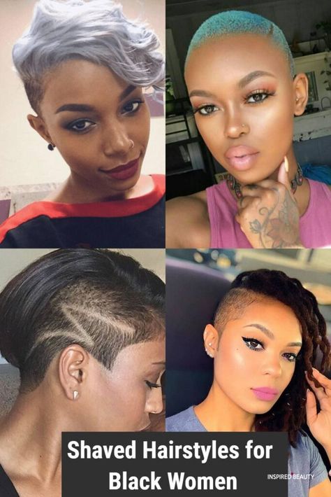 Girls Shaved Hairstyles, Shaved Hairstyles For Black Women, One Side Shaved Hairstyles, Short Hair Shaved Sides, Shaved Side Haircut, Tapered Haircut For Women, Fade Haircut Women, Side Haircut, Side Cut Hairstyles