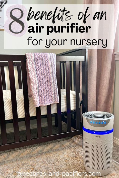 Check out these 8 reasons to get an air purifier for your nursery. There are many benefits of an air purifier including cleaner, better smelling air, and a safer environment for your baby. Baby Food Schedule, Baby Routine, Baby Registry Items, Baby Schedule, Baby Sleep Schedule, Fun Nursery, Baby On A Budget, Baby Nursery Themes, Help Baby Sleep