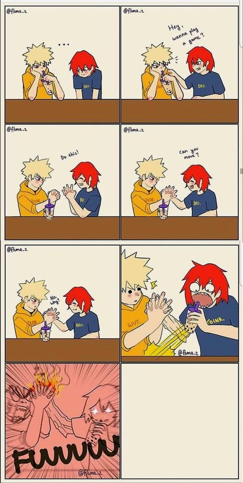 Kiribaku Pro Hero, Bnha Funny Fanart, Bnha Funny Comics, Kiribaku Cute Comic, Cute Mha Comics, Krbk Comic, Poprocks Ship, Mha Gay Ships Fanart, My Hero Academia Fanart Ships