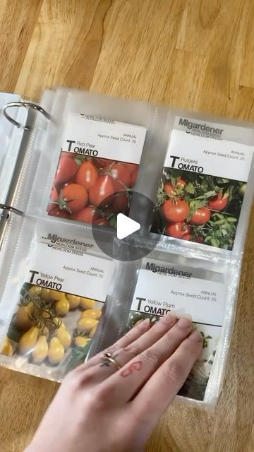 Seed Storage Binder, Seed Packet Storage Ideas, Seed Storage Organization, Seed Storage Ideas, Seed Binder, Seed Organization, Seed Organizer, Sunrise Farm, Seed Storage