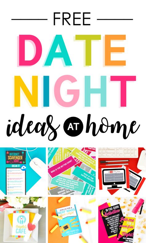 Free Date Night Ideas at Home Free Date Night Ideas, Dating Your Spouse, Free Date Night, Indoor Date Ideas, Date Night Ideas At Home, Free Date Ideas, Date Night Jar, Make Your Own Game, Romantic Date Night Ideas