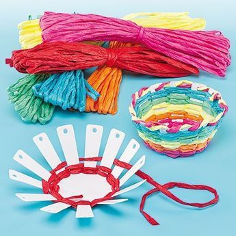 Woven Bowl, Card Basket, Weaving For Kids, Basket Weaving Diy, Weaving Kit, Craft Kits For Kids, Weaving Projects, Craft Activities For Kids, Kits For Kids