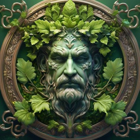 The Green Man - A Celtic Folklore Symbol of Renewal and Growth, very ornate with leaves, vines majolica style Embrace the Green Man -Symbol of Renewal and Majestic Growth  Dive into the enchanting world of Celtic folklore with the Green Man, a symbol of renewal and growth intricately adorned with leaves and vines in majestic majolica style.  Immerse yourself in the magic of nature's beauty and embrace the essence of growth and transformation.  #GreenMan #CelticFolklore #Renewal #Growth #Majolica Cottage Core Diy, Cottage Core Room Decor, Celtic Folklore, Art Junk Journal, Cottage Core Room, The Green Man, Aesthetic Cottage, Unique Art Prints, Digital Download Art