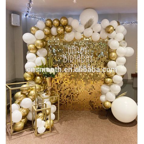 Source New Design Baby Shower acrylic circle backdrop wedding archs backdrop on m.alibaba.com Wall Panel Mirror, Panel Mirror, 3d Wall Stickers, Deco Ballon, Sequin Wall, Wedding Background Decoration, Sequin Backdrop, Shimmer Wall, Gold Mirror Wall