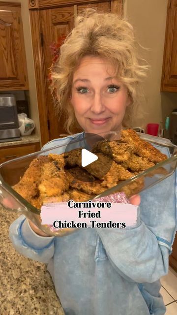 Kate Kelso Higdon on Instagram: "Carnivore Fried Chicken Tenders
Okay Carnivores – this recipe is save worthy for sure!
If you are low carb, keto or carnivore, this is a great addition to add to your dinner line up.

I used 2 lbs of chicken tenders, 4 eggs and 4 cups of ground pork rinds.

You can make your own, but I was loving the convenience of these pre-ground pork rinds that include some seasoning for flavor.

I’m cooking these in bacon grease cuz… YUM!
I just dip the tenders in the eggs and roll in the pork rind crumbs and place in the skillet after the grease is hot.

Eating carnivore is so simple and typically I’m eating a big ribeye but once or twice a week, I’m adding chicken in.  Chicken is also a great side item for us.

It doesn’t take long to cook these, just a few minutes on Carnivore Fried Chicken, Carnivore Chicken Tenders, Pork Rinds Recipes, Carnivore Chicken Recipes, Pork Rind Chicken, Ketovore Recipes, Pork Rind Recipes, Pork Rind, Fried Chicken Tenders