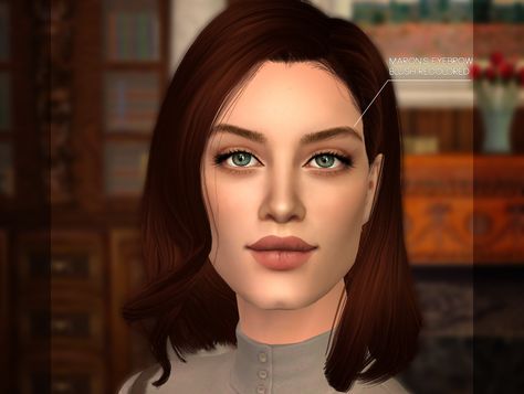 Sims 2 Makeup, Brown Eyebrow, Brown Eyebrows, Celebrity Skin, Sims 4 Mm, Loose Tees, Brow Makeup, Fashion Victim, Natural Shades