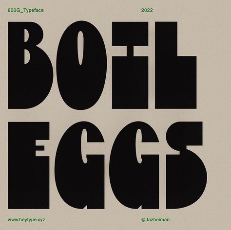 800G Serif typeface by Jaz Heiman is a modern take on the classic serif design with a unique geometric. #FontFrenzy #DesignInspo #TypographyTrends #CreativeFonts #FontObsessed Type Inspiration, Display Type, Creative Fonts, Brand Fonts, Typeface Design, Serif Typeface, Boiled Egg, Typography Letters, Website Branding