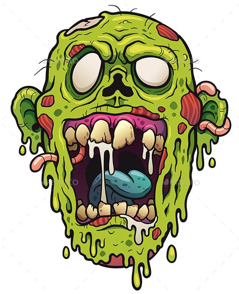 Vector illustration of Cartoon Zombie head Cartoon Zombie, Zombie Drawings, Zombie Cartoon, Zombie Illustration, Zombie Tattoos, Zombie Face, Zombie Head, Zombie Art, Chandler Riggs