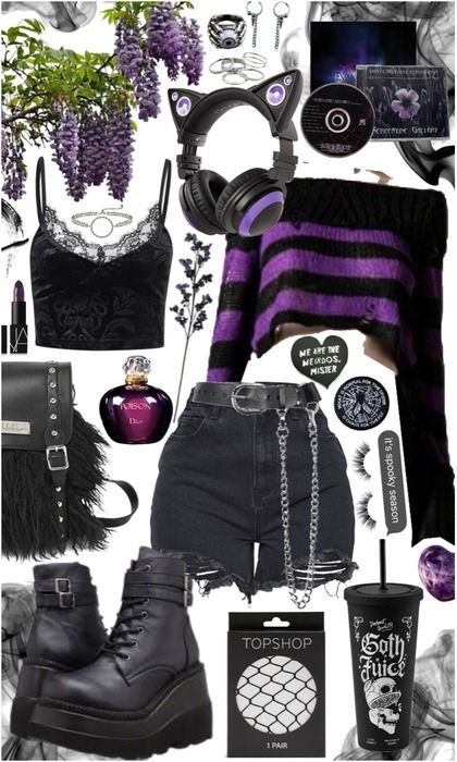 Villain Outfit Ideas, Spooky Outfits Aesthetic, Emo Grunge Outfits, Billionaire Homes, Wwe Outfits, Aesthetic Emo, Villain Outfits, Goth Subculture, Alt Clothes