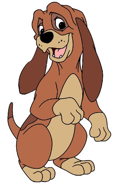 http://www.disneyclips.com/imagesnewb3/foxhound.html Disney Reading, Storybook Baby Shower Theme, Reading Night, Storybook Baby Shower, Disney Clipart, The Hound, Disney Dogs, The Fox And The Hound, Kids Clipart