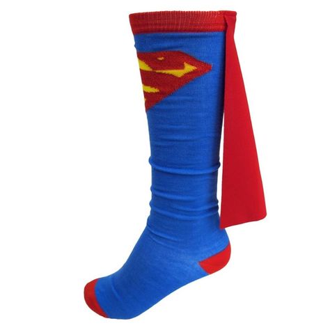 Yes, you have seen it all now - Superman Socks'! Superman Socks, Superman Cape, All Seeing, Superman, Socks, My Style, How To Wear, Clothes