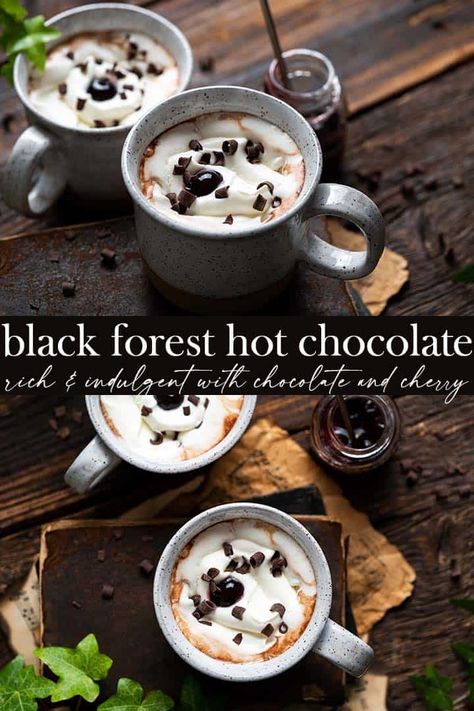 Aesthetic Hot Chocolate, Hot Chocolate Aesthetic, Homemade Beverages, Chocolate Aesthetic, Hot Chocolate Design, Gourmet Hot Chocolate, Holidays Recipes, Dark Victorian, Hot Drinks Recipes