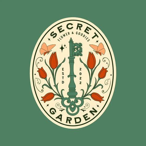 Garden Logo Design, Garden Branding, Bohemian Logo Design, Logo Layout, Garden Logo, Minimal Logos, Identity Design Inspiration, Oval Logo, Floral Logo Design