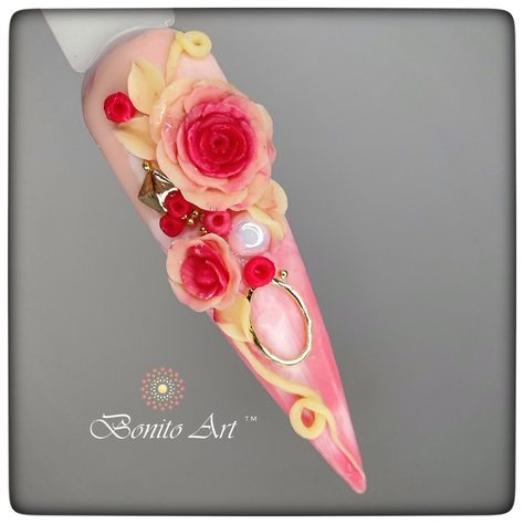 Carving gel nail designs Carving Gel Nail Art, 3d Rose, Ideas Nails, Gel Nail Designs, Gel Nail Art, Nails Nails, Nails Art, Gel Nail, Beautiful Nails