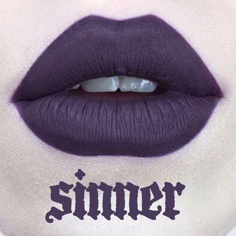 Kat Von D Limited Edition Everlasting Liquid Lipstick Sinner. Nwot. Mini Size "This Cult Fave Gives Lips Long-Lasting Wear & High-Pigment Color. It's Creamy Formula Glides Over Lips As Easily As Gloss, But Dries To A True-Matte Finish That Stays All Day." Sinner Is A Deep Purple Matte Lipstick This Listing Is For A Mini Size Lipstick Discontinued & Rare. No Longer Sold Or Made. Vegan Cruelty-Free Kat Von D Was Sold At Sephora Brand New With No Box- Never Used, Tested Or Swatched. Free Gift With Lipstick Styles, Purple Matte Lipstick, Diva Makeup, Lipstick Style, Liquid Lipstick Set, Beautiful Lipstick, Kat Von D Makeup, Purple Lipstick, Favorite Makeup