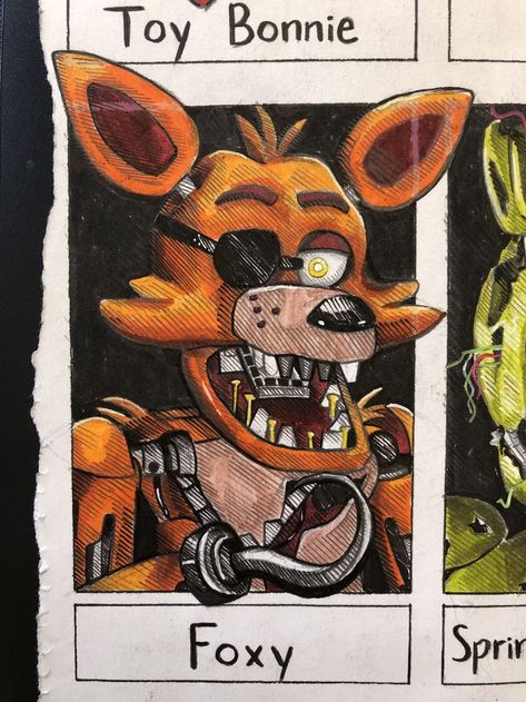 Creepy Games, Creepy Drawings, Banana Art, Anime Boy Sketch, Fnaf Characters, Anime Fnaf, Fnaf Drawings, Dessin Adorable, Fnaf Art