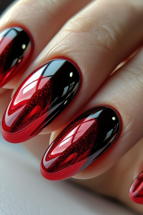 Red Chrome Nails Red And Black Chrome Nails, Red Chrome Nails Designs, Designs Y2k, Black Chrome Nails, Stage Dive, Red Chrome Nails, Red Nail Art Designs, Red And Gold Nails, Pink Chrome Nails