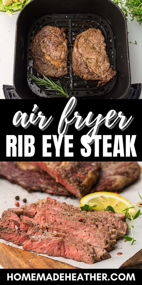 How to Cook Air Fryer Steak (Ninja Foodi Recipe) Steak Ninja Foodi, Steak Butter Recipe, Air Fryer Recipes Ribs, Recipe For Air Fryer, Homemade Garlic Butter, Air Fryer Steak, Rib Steak, Cooks Air Fryer, Grilled Steak Recipes