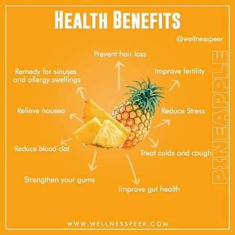 This popular fruit is packed with nutrients antioxidants and other helpful compounds such as enzymes that can fight inflammation and disease. . Pineapples are delicious low in calories and loaded with nutrients and antioxidants. . To experience their health benefits try incorporating pineapples into your diet. . . Tag someone who need to see this . Follow and share for more tips . Turn on post notifications . . . . . . . . . . . . . #healthblog #wellnesspeer #healthbenefits #healthierchoices #nu How To Relieve Nausea, Improve Fertility, Improve Gut Health, Daily Facts, Did You Know Facts, Healthy Eating Habits, Health Blog, Nutrition Advice, Tag Someone Who