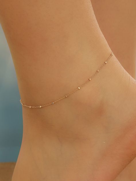 1pc Bohemian Double-layer Chain Sequin Anklet For Women Summer Ocean Handmade Ankle Bracelet Foot Leg Beach Jewelry GiftI discovered amazing products on SHEIN.com, come check them out! Handmade Ankle Bracelets, Anklet For Women, Charm Anklet, Summer Ocean, Waist Beads, Layered Chains, Gold Collar, Foot Jewelry, Ankle Bracelet