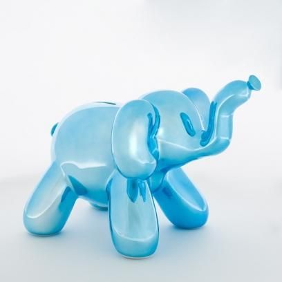 Blue Balloon Elephant Money Bank - Made By Humans Ig Trends, Puffy Paint Designs, Ballon Animal, Balloon Elephant, Elephant Balloon, 50 Balloons, Prismacolor Art, Drip Art, Fashion Technology