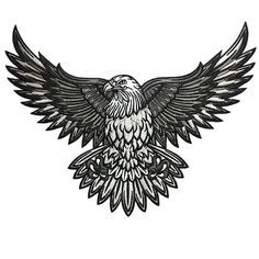 Bird Of Prey Tattoo, Traditional Back Tattoo, Bald Eagle Tattoos, Small Eagle Tattoo, Bird Tattoo Men, Vogel Tattoo, Hawk Tattoo, Bird Tattoo Wrist, Silhouette Tattoos