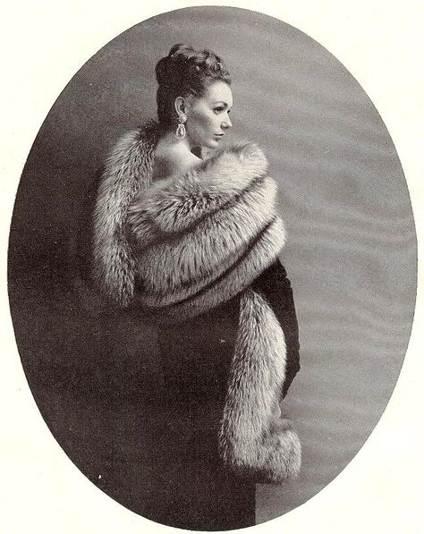 Lucinda Hollingsworth in silver fox stole, 1960s 60s Models, Fox Stole, Suzy Parker, Teddy Girl, Oak Bluffs, Picture Places, Fabulous Furs, She Wolf, 60s Retro