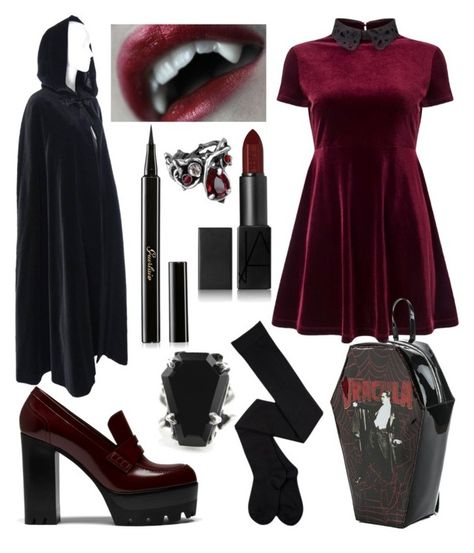 Modern Vampire by sknipa on Polyvore featuring polyvore fashion style Miss Selfridge Yves Saint Laurent Mulberry NARS Cosmetics Guerlain modern clothing Casual Vampire Outfits, Vampire Clothing, Kostum Peri, Modern Vampire, Vampire Outfit, Modern Vampires, Vampire Fashion, Vampire Dress, Vampire Diaries Outfits