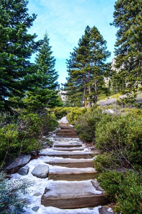 Natural Staircase, Lake Tahoe Trip, California Places To Visit, Tahoe Trip, Poppy Tattoo, Hidden Lake, California Tattoo, California Hikes, California Closets