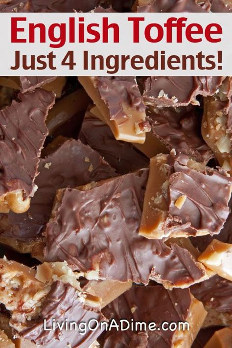 Chocolate Sweets Recipes, Caramel Bark, English Toffee Recipe, Christmas Candy Easy, Easy Christmas Candy Recipes, Praline Recipe, Xmas Recipes, Toffee Recipe, Xmas Treats