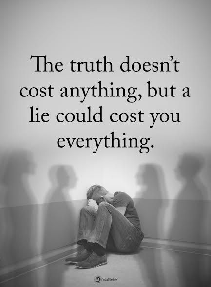 The truth doesn't cost anything, but a lie could cost you everything.  #powerofpositivity #positivewords  #positivethinking #inspirationalquote #motivationalquotes #quotes #life #love #truth #lie #hope #honesty #loyalty #faith Quotes About Lies, Inspirational Quotes Images, Lies Quotes, Challenge Quotes, Motivational Quotes For Women, Laughing Quotes, Inspirational Quotes With Images, Wellness Quotes, Family Is Everything