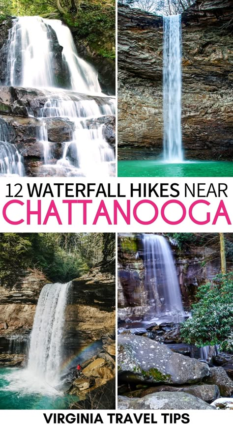 Hiking Chattanooga Tennessee, Best Hiking In Tennessee, Falls Creek Falls Tennessee, Tennessee Hiking Trails, Tennessee Waterfalls Map, Things To Do In Chattanooga Tn, Chattanooga Tennessee Things To Do, Ruby Falls Tennessee, Tennessee Hikes