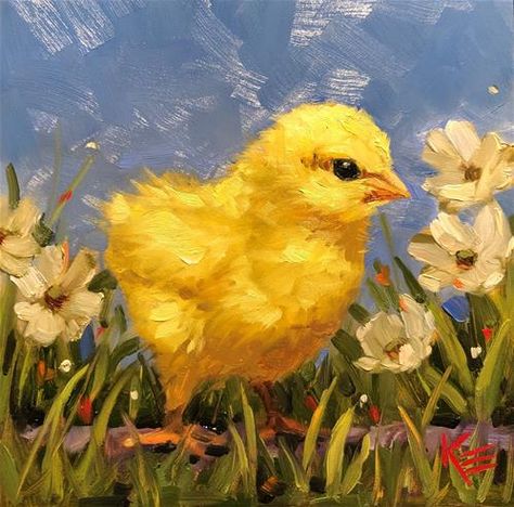 Simple Chicken Drawing, Easter Canvas Painting, Krista Eaton, Chicken Drawing, Easter Canvas, Easter Paintings, Chicken Painting, Simple Chicken, Chicken Art